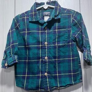 18 Month boys flannel OshKosh used light fade still great condition
